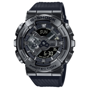 Stainless Steel Silver/Black Analog/Digital 110 Series G-SHOCK Watch GM110BB-1A