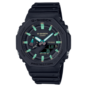 Stainless Steel Black With Mint Accents Analog/Digital GA-2100 SERIES G-SHOCK Watch GA2100RC-1A