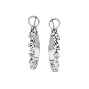 Elegant silver earrings with teardrop gemstones, perfect for any occasion.