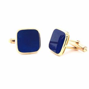 Lazuli Lapis Cushion Cuff Links