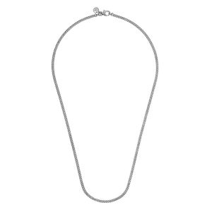 Elegant minimalist chain necklace with polished metal links and a subtle charm for versatile styling.