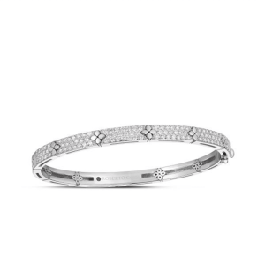 Elegant diamond bangle bracelet by Roberto Coin, showcasing timeless beauty and sophisticated design.