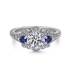 Gabriel-14K-White-Gold-Round-Sapphire-and-Diamond-Engagement-Ring_ER12582R4W44SA-1