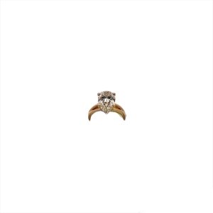 14Kt Yellow Gold Hidden Halo Diamond Engagement Ring