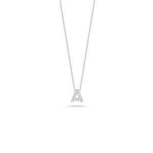 LOVE LETTER A PENDANT WITH DIAMONDS