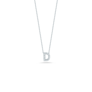 LOVE LETTER D PENDANT WITH DIAMONDS