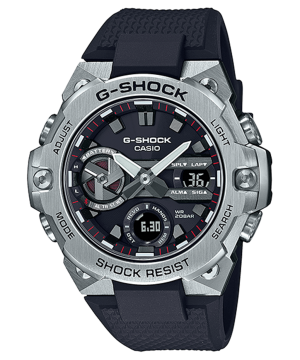 Stylish Casio G-Shock watch with analog-digital display, robust design, and multifunctional features.