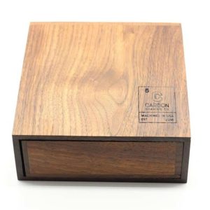 Elegant wooden box by Carbon Shaving Co, showcasing minimalist design and quality craftsmanship.