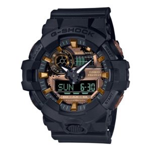 Stainless Steel Black With Brown Accents Analog/Digital GA-700 SERIES G-SHOCK Watch GA700RC-1A
