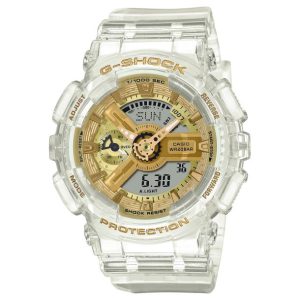 Stainless Steel Gold Analog/Digital G-Shock Watch GMAS110SG-7A