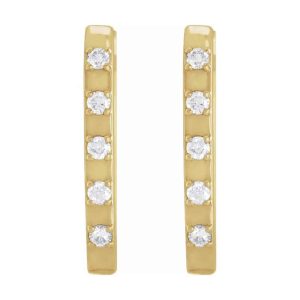 Elegant gold earrings with sparkling stones, perfect for modern, sophisticated styles and versatile occasions.