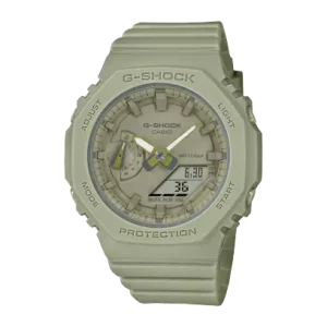 Stainless Steel/Resin Green Index Dial G-SHOCK Watch GMAS2100BA3A
