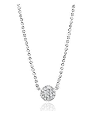 Micro Infinity Necklace 14K White Gold