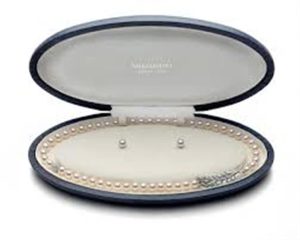 18kt White Gold 18" Strand and Stud Earring Box Set
