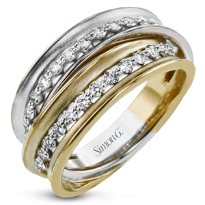 Simon G. RIGHT HAND RING IN 18K GOLD WITH DIAMONDS
