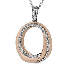 PENDANT NECKLACE IN 18K GOLD WITH DIAMONDS