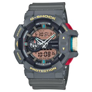 Black/Gray Index Dial/Digital GA-400 Series G-Shock Watch GA400PC-8A