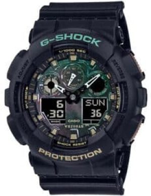 Stainless Steel Black With Multicolored Accents Analog/Digital GA-100 SERIES G-SHOCK Watch GA100RC-1A